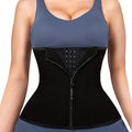 Adjustable Neoprene Waist Trainer for Women ? Black Waist Cincher & Back Support Belt