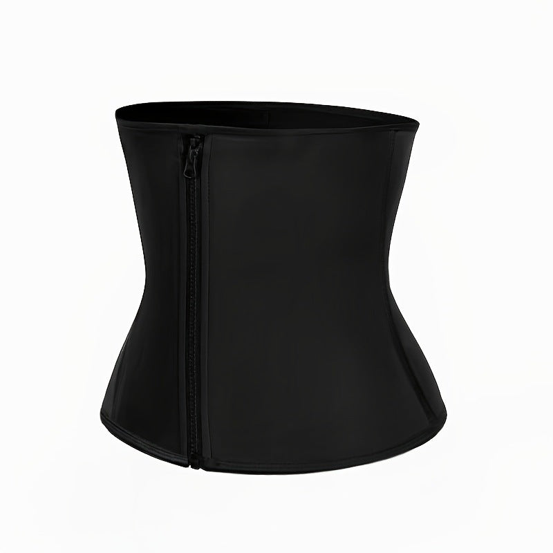 Adjustable Neoprene Waist Trainer for Women ? Black Waist Cincher & Back Support Belt