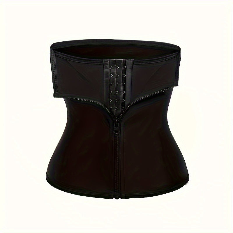 Adjustable Neoprene Waist Trainer for Women ? Black Waist Cincher & Back Support Belt