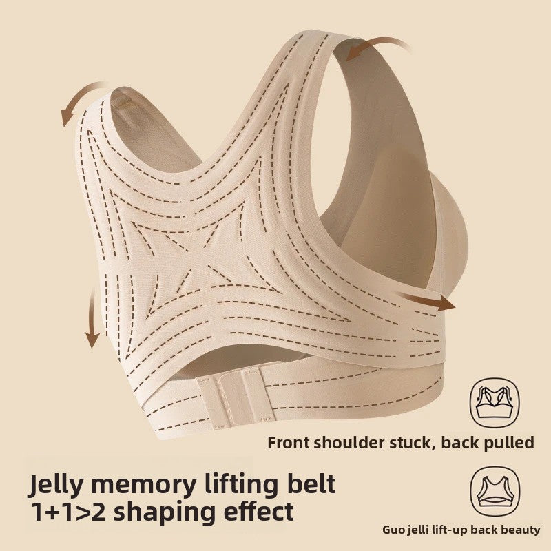 Exercise bra for shaping and enhancing the back appearance , Women's Posture Correcting Sports Bra ? Back Smoothing Support Bra with Fixed Cups
